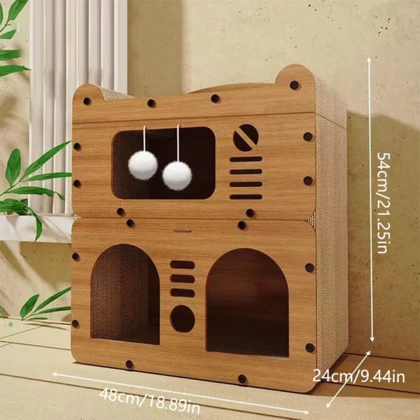Large space cardboard cat rest scratching pad