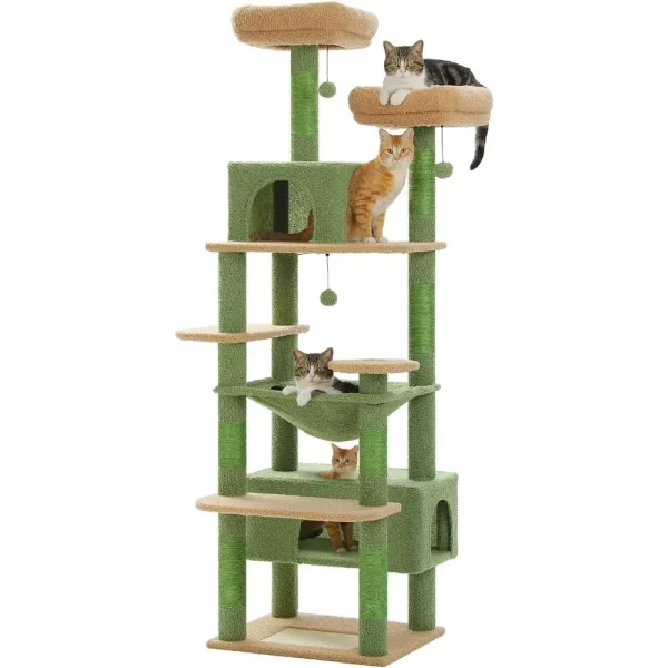 Large 72 Inches Cat Tree and Tower for Indoor Cats