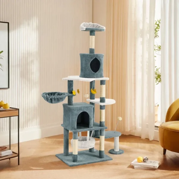 69" Cat Tree, Muti-level Cat Tower