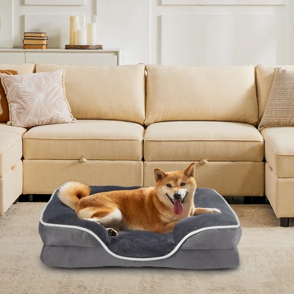 JHK Orthopedic Memory Foam Pet Bed for Small Dogs & Cats